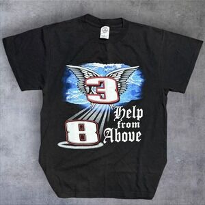 Y2K nascar Dale Earnhardt memorial shirt black medium